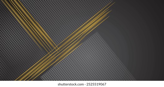 Fondo negro abstracto con líneas	