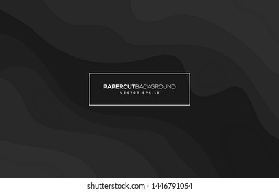 abstract black background with liquid motion concept and futuristic style