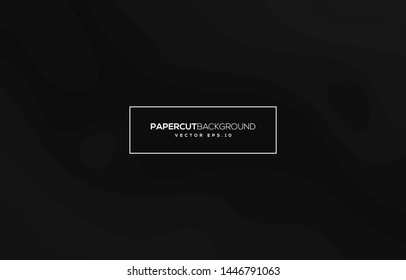 abstract black background with liquid motion concept and futuristic style