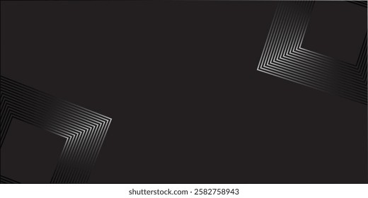 Abstract black background. Luxury gradient geometric elements.