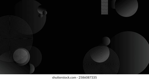 Abstract black background. Modern and Creative Trend Design in vector illustration. Suitable for banner, cover, poster, website, presentation, brochure, flyer, header