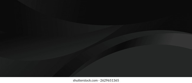 Fundo preto abstrato. Design de tendência moderno e criativo na ilustração vetorial. Eps10