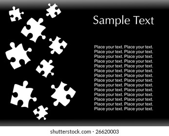  abstract black background with mosaic text