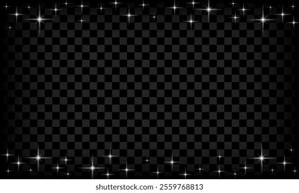 Abstract black background new year 2025 stars ornates high defination modern background