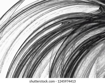 Abstract black background on white backdrop. Rectangular horizontal shape. Average rough design. Vector.
