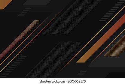 Abstract black background orange geometric shape