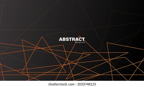 Abstract black background with orange lines modern concept.minimal poster. background for banner, web, cover, billboard, brochure, social media, landing page.