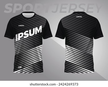 abstract black background and pattern for sport jersey design