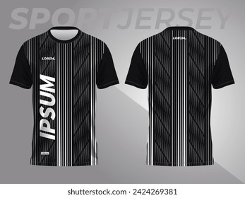 abstract black background and pattern for sport jersey design