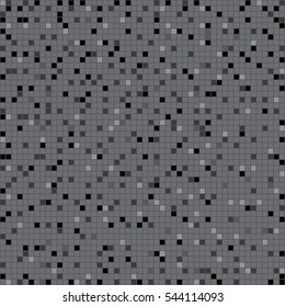 Abstract black background of a plurality of squares & pixels