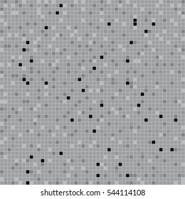 Abstract black background of a plurality of squares & pixels