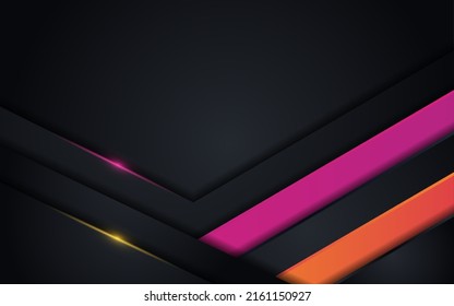 Abstract black background with purple and orange gradient combination background