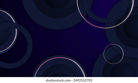 Abstract black background with rainbow lights and metal texture. Vector abstract graphic design banner pattern presentation background wallpaper web template.