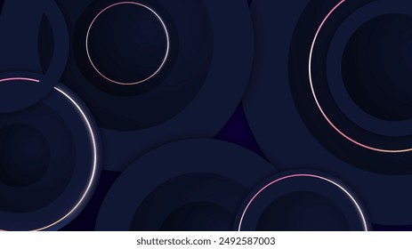 Abstract black background with rainbow lights and metal texture. Vector abstract graphic design banner pattern presentation background wallpaper web template.