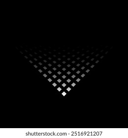 Abstractas fondo negro con rectángulos que crean un efecto tridimensional en el espacio