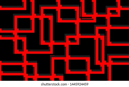 Abstract black background with red line composition. Modern and trendy solid color shape for use element cover, banner, card, poster, presentation, business, advertising, corporate