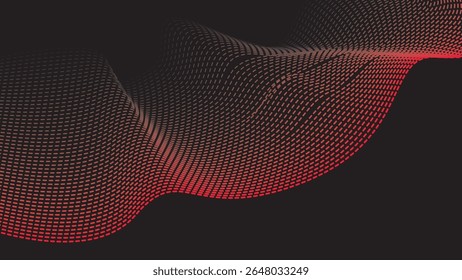 Abstractas textura de lunares rojos de fondo negro.