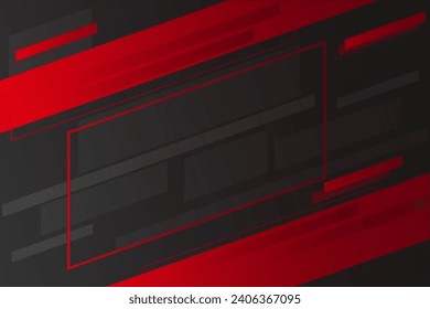 abstract black background with red shapes