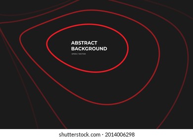
Resumen de fondo negro. Olas de sonido rojo. Fractal. Flujo dinámico. Línea de cuadrícula de semitono. Presentación. Fondo de escritorio. Página de inicio. Vector Eps10