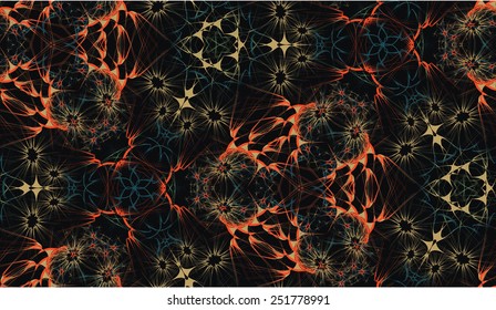 abstract black background with shining color lights