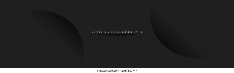 Abstract black background with shiny lines. Elegant modern design