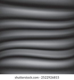 Abstractas fondo negro. Plástico de onda negra lisa. Textura de lujo oscuro.