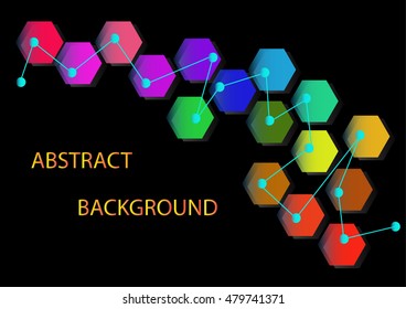 Abstract black background for some text
