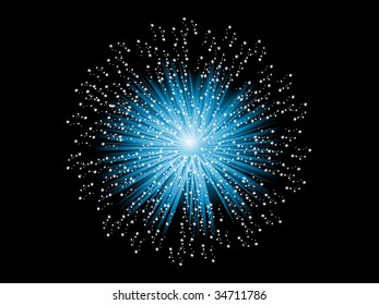 abstract black background with sparkling design