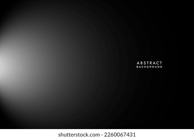 Abstract black background with spotlight. Blurred template. Vector illustration for business card, cover or presentation. EPS10