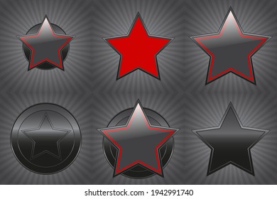 
Abstract black background with star sign. Military concept illustration. Blackstar symbol.