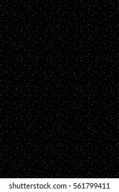 Abstract black background with stars, flashes, dots, rings. Vector seamless pattern with geometric figures. Hipster fill. Silver image. Holiday composition. Multipurpose backdrop. Blank for workspace.