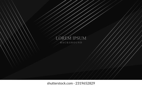 abstract black background texture pattern template graphic modern wallpaper banner design geometric backdrop line vector art