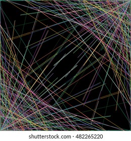 Abstract black background of thin lines