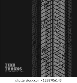 abstract black background with tire print marks