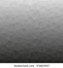 Abstract black background of triangles low poly, vector illustration.