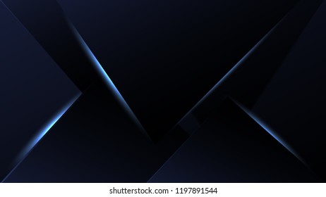 Abstract black background. Vector geometric illustration. Textured Laminated Paper Background with Luminous Lines