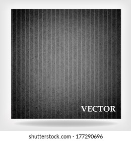 abstract black background vector gray design pattern of vertical lines on faint vintage pattern of vintage grunge background texture on black border or monochrome brochure or billboard background 