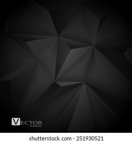 Abstract Black Background. Vector Illustration. Clip-art