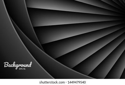 Abstract black background vector modern concept Geometric design