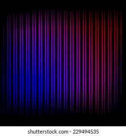 Abstract black background with vertical neon lines