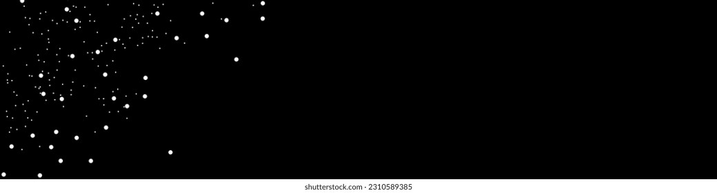 Abstract black background with white dots texture. Abstract sky with stars. Vector illustration.