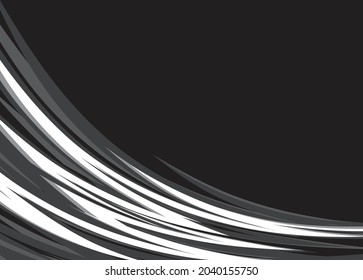 Abstract black background with white jagged zigzag pattern