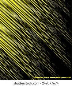 Abstract black background with yellow lines