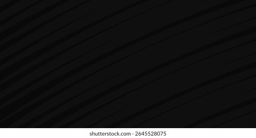 Abstract black banner design background with diagonal geometric overlay layers. Modern square shape graphic element. Suitable for covers, headers, banners, brochures, websites. Vector