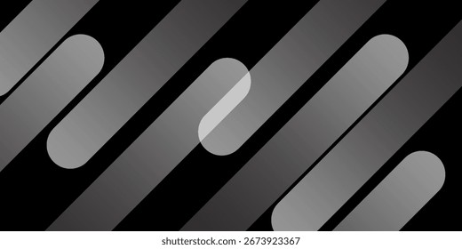 Plano de fundo preto abstrato de design de banner com camadas de sobreposição geométrica diagonal. Elemento gráfico de forma quadrada moderna. Adequado para capas, cabeçalhos, banners, brochuras, cartaz