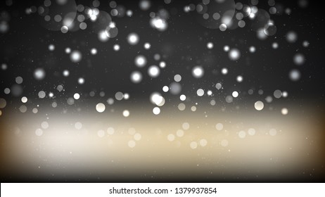 Abstract Black and Beige Defocused Lights Background