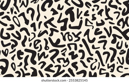 Abstract Black and Beige Pattern Design for digital prints media and backgrounds 