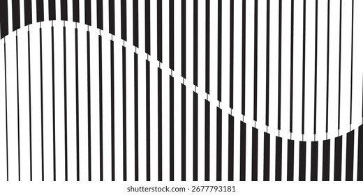 abstract black big to small irregular line pattern.