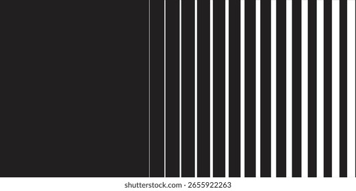 abstract black big to small line pattern art can be used background, wallpaper, wall cloth.eps10