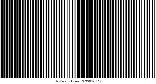 Modelo abstracto de la línea grande a Pequeña negra. Ilustración de Vector